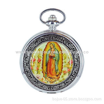 New Semi Automatic Stainless Steel Pocket Watch, Silver Color, 3ATM Waterproof